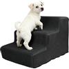 Wezalget Scale per Cani 3 Gradini, Scale per Animali Domestici Antiscivolo per Cani di Piccola Taglia e Gatti, con Rivestimento Lavabile, per Davanzale della Finestra del Divano