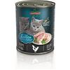 Leonardo Cibo umido per gatti Kitten pollame, 6 x 800 g