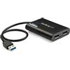StarTech.com Adattatore USB a due DisplayPort - 4K 60 Hz - USB 3.0 (5 Gbps)