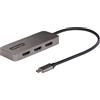StarTech.com Adattatore USB-C HDMI a 3 Porte - MST Hub USB C a HDMI 4K 60Hz - Convertitore da USB Type-C a Multi Monitor HDMI per Notebook - Splitter HDMI / Hub HDMI Multi-Stream Trasport - Cavo integrato da 30cm