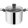 Lagostina Pastaiola Unlimited Doppio Cestello Acciaio Inox 18/10 22 cm 6,4 L Induzione