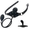 BDSMJOY Bavaglio gonfiabile in silicone, gag BDSM sex toy per coppie, mouth gag ball regolabile per fetish uomini donne sesso estremo