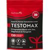 Nutravita Integratore Multinutriente con Ginseng, Maca, Fieno Greco, Zinco e Magnesio - 13 Ingredienti Attivi con Vitamine A, B12, D3 e K2 - 120 Capsule