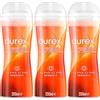 Durex Gel Lubrificante Sessuale Intimo Massage 2in1 Doppio Utilizzo, Gel Massage 2in1 con Guaranà e con Ylang Ylang, per preliminari e sesso orale, 2 Confezioni da 200ml