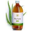 Mother Earth Products Succo di aloe vera puro da bere, 100% succo biologico, dall'interno della foglia di Aloe Vera, senza aloina, 1200 mg/l Aloverose (500 ml)