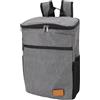BRRNOO Zaino, Zaino Coibentato Coibentato a Doppia Spalla Resistente all'acqua di Grande capacità per Campeggio all'aperto (GREY)