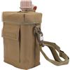 Stylebest Borraccia Sportiva da 2 Litri con Borsa a Tenuta Stagna di Grande capacità per attività All'aperto Materiale in PVC (Fogliame)