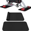 AOOSA Set di 2 Tappetini Antiscivolo per Tapis Roulant, Protezione per Pavimento Della Palestra, Tappetino in PU Spesso Antiscivolo per Attrezzature Fitness, Cyclette e Ellittiche (28 x 70 x 0.6 cm)
