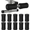 LALAFINA 12 Pezzi Copri Tubi da Palestra in Spugna Nera, Ricambio per Rollers e Macchine Gambe Diametro Interno 22mm e Diametro Esterno 75mm, per Tavoli e Panche Pesi
