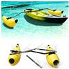 VSAQLNWZ Stabilizzatore Kayak, Doppia Valvola Kayak Inflatable Outrigger Stabilizzatore, Robusto Kit Stabilizzatore Gonfiabile per Canoa 3 Colori per Il Tuo Stile,Blue