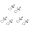 Vjsujehgy 6 Pezzi Tono Diamante in Metallo Schiena Burly Donut Tensionatore Catena