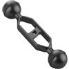 Sharplace Underwater Extension Arm in Alluminio Doppio Braccio Regolabile Supporto per Fotocamera Subacquea Morsetto per Vassoi Diving Leggero E Resistente, Rosso