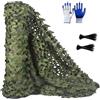 Generico Rete Mimetica, Rete Mimetica Leggera, Rotolo Sfuso di Tela di Iuta Mimetica, Telo Parasole, Rete Mimetica Militare per Decorazioni per Feste, Parasole, Rete Ghillie da Campeggio(4m x 5m)