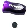 Tufgo 4 manopole leggere per mulinello da pesca da 9 g per DAIWA per SLP e mulinelli compatibili, struttura in fibra di carbonio, adatte per vari tipi di mulinello (1 set nero viola)