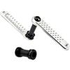 Generico Guarnitura for Bici da Strada 160/165/170mm Ultraleggera 3 Chiodi a Montaggio Diretto CNC Hollow Tech guarnitura ASSE 24 mm con Staffa(Glossy Silver Crank,160mm)