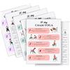DEUQQD 6 guide per il fitness per sedia da 30 giorni, poster per esercizi di postura seduta, tabelle di esercizi per principianti e anziani, per viaggi, mattina, lavoro, famiglia, amici, sport, atleti
