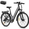 Fafrees Bicicletta elettrica F28 PRO, bici elettrica urbana da 27,5, motore da 250 W, batteria rimovibile da 14,5 Ah/522 Wh, ebike da donna e uomo (Blu)