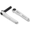 Generico Guarnitura Bici da Strada 160/165/170mm Ultraleggera SR 3 Chiodi Montaggio Diretto CNC Hollow Tech manovella ASSE 24mm con Staffa(Silver Crank BB,160mm)