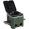 Generic Toilette portatile pieghevole per campeggio e viaggi, con coperchio, riutilizzabile, capacità di carico di 150 kg, per escursionismo, spiaggia, auto, camion, barca, camper, viaggi su strada, campeggio