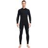 MOHUIED Muta da Sub Muta da uomo in neoprene nero 3,0 mm con cerniera lunga donna, surf, in un pezzo, nuoto(Men Blue,XL)