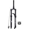 LHHL Forcella Ammortizzata ad Aria per Mountain Bike 26 27.5 29 Corsa 120 mm Forcelle Anteriore per Mountain Bike XC AM Tubo conica 1-1/2 QR 9 * 100 mm(Black,B_29IN)