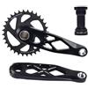Generico Guarnitura MTB BSA 24mm 165mm 170mm 175mm Montaggio Diretto Trail Mandrino pedivella for Bici Cava DH AM XC(Crank 34T,5pcs)