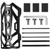 Caswynlife Supporto per forcella anteriore della bicicletta, in plastica, per mountain bike, bici da strada, sicuro per riporre bottiglie, borse e ingranaggi, nero (MBT)