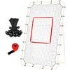 Generico Rete Rimbalzo Pallavolo | Maglia Regolabile Da 3,8cm Per Allenamento | Rimbalzatore Pallavolo Regolabile 22 M 28 Corde Elastiche | Per Baseball, Calcio, Tennis Interno