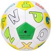Jeffergarden Pallone da Calcio Taglia 2, Calcio da Allenamento Morbido in PU 13 Cm 5,1 Pollici Pallone Cucito Composito con Rimbalzo Stabile e Colori Vivaci per Bambini Piccoli Giochi Al Coperto