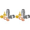 Vjsujehgy 2X Set di Connettori Universali per Tubo Flessibile 'Olio Hope, Ago 'Olio, Testine di Oliva, Pinza A Cinque Fili per estremità della Maniglia del Freno Hope TECH3 V4 E4 X2