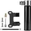 Caswynlife Pompa portatile in alluminio per bicicletta, ad alta pressione, fino a 120 psi, con tubo rimovibile, pompa ad aria compatta in lega per Presta e valvola (rosso)