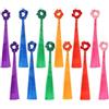 YELARXI Nastri arcobaleno da danza, filanti da polso ritmici, tenuti in mano, 12 pezzi, poliestere e tinta unita, set luminoso - adatto per Natale, San Valentino, danza, ginnastica, compleanno, festa