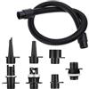 Generico Tubo Adattatore per Pompa Paddle Board - Strumento per ugello di gonfiaggio da 7 Pezzi | Set di adattatori per Pompa per zattere, Compatibile con Paddleboard, Kayak, Barche, zattere, pontoni