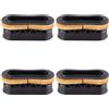 Vjsujehgy 4X Manico per Tavola da Surf Manico per Inserto nel Plastica Resistente Tavola da Surf Tavola da Surf Accessorio per Salvataggio da Surf Figura Manico Nero