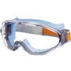 Nexbrill Occhiali di sicurezza completamente chiusi, anti appannamento, resistenti al vento, per smerigliatura, saldatura, equitazione e lavoro all'aperto, con cinturino elastico (grigio, anti-appannamento)