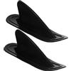 Tofficu 2 Pinna a Forma per Tavola da Surf e Sup, in Pvc Nero, Rimovibile Migliorare la Direzione, Accessorio per Sport Acquatici