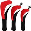 Homyl Set di 3 Copri Mazze da Golf con Custodia per Driver in Legno. Materiale in Poliestere. Protezione per Il Collo della Mazza. Adatto per Uomo, Blu