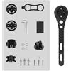 KAHDGSS Tachimetro per biciclette Fotocamera Steli Staffe Supporto per prolunga Manubrio Supporto regolabile per bici da ciclismo Supporto per computer Supporto per prolunga per bicicletta da montagna Base