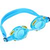 Yusat [] Occhialini da Nuoto Impermeabili per Bambini Vestibilità Comoda Montatura in Morbido Silicone Vista a 180 Gradi Protezione UV Antiappannamento Nuoto Competitivo Tappi per le Orecchie Blu