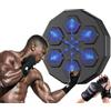WAYRGN Music Bluetooth Boxing Machine,scatola musicale elettronica,macchina da boxe intelligente con guanti,reazione oculare e coordinazione,dispositivi da boxe per bambini e adulti,Nero,Taglia unica