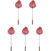 Vjsujehgy 5X Outdoor Cattura di Cattura della Rete da Pesca Un Rete Borsa da Pesca di Acciaio Inossidabile Strumento di Rete Esterna Telescopica da Pesca Net-Rosso
