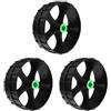 Vjsujehgy 3X Kayak Wheel Trolley Cart Tire Ruote di Ricambio e Cuscinetti Robusti Adulti Bambini Surf