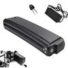 JCXYL EV Batteria Curva da 36 V 10,4 Ah 12 Ah 14 Ah, Pacco batterie al Litio da 48 V 10,4 Ah 12 Ah 14 Ah, Batteria per Bici Pieghevole con Caricabatterie e Blocco di Sicurezza.