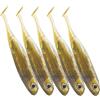 Stylebest Esche da Pesca Artificiali Esche a Coda di Pagaia in PVC Morbido per la Pesca Alla Spigola e Alla Trota 5 Pezzi 4,1x0,6 Pollici