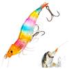Generic Esca artificiale anteriore, Forma realistica di gamberetti da 9 cm, esche morbide riflettenti per acqua salata lucioperca salmone pesce gatto