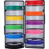 Toddmomy Organizer Box per Pesca in Silicone e ABS Scatola Porta Lenza da Pesca Antiscivolo e Salvaspazio Colore Casuale
