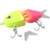 Axorafow Esca da nuoto a più sezioni per la pesca, realistica azione di nuoto, struttura in metallo e silicone, coda sostituibile rimovibile, 6 cm, 6,5 g, per acqua dolce salata (A)