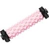 Sharplace Rullo Pilates Massaggio Muscoli Profondi Colonna Allenamento con Supporto Ventosa PVC Adatto per Esercizio Stretching Schiena, Rosa