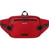 Waterfly Marsupio grande da 3 litri: con blocco RFID, antifurto, con tasche multiple, per uomini e donne, per viaggi, passeggiate, escursioni, Rosso, L, Leggero