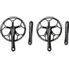 Vjsujehgy 2X Guarnitura Single Speed 53T 170mm Guarnitura Bici Pieghevole Guarnitura Bici con Coperchio Protettivo per Pista Ciclabile Bici da Strada